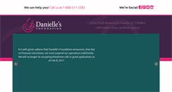 Desktop Screenshot of daniellesfoundation.org