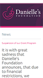 Mobile Screenshot of daniellesfoundation.org